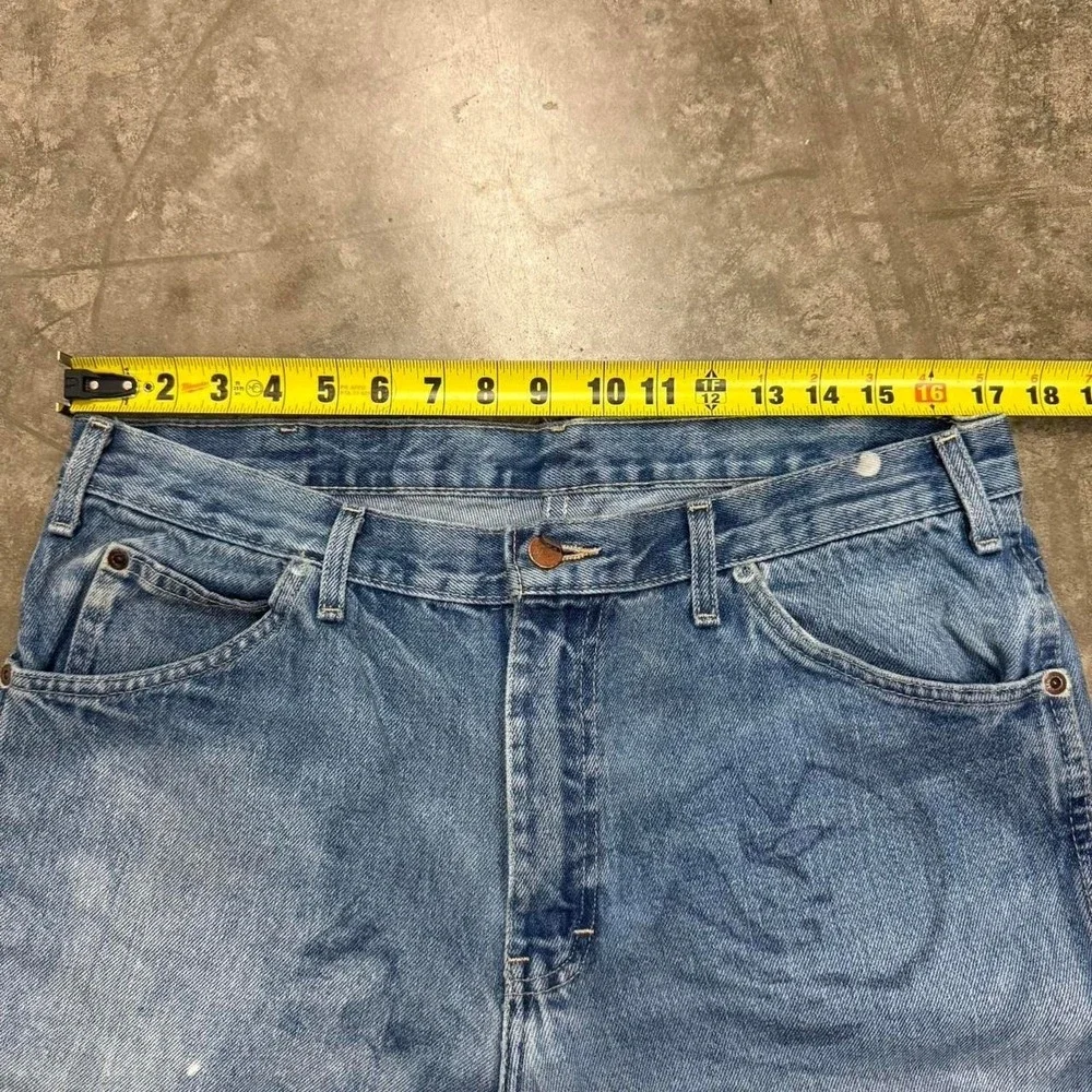 Y2K Dickies Denim Carpenter Double Knee Acid Wash Work Pants 34x34